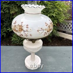 Vintage Aladdin Tall Lincoln Drape Alacite Oil Lamp Model B Kerosene Light