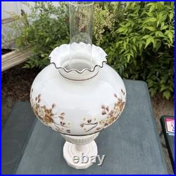 Vintage Aladdin Tall Lincoln Drape Alacite Oil Lamp Model B Kerosene Light