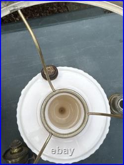Vintage Aladdin Tall Lincoln Drape Alacite Oil Lamp Model B Kerosene Light