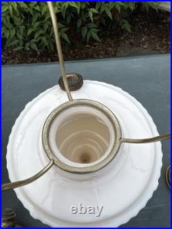Vintage Aladdin Tall Lincoln Drape Alacite Oil Lamp Model B Kerosene Light