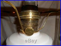 Vintage Aladdin Tall Lincoln Drape Kerosene Lamp With Shade And Chimney