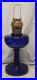 Vintage Aladdin Tall Lincoln Drape Reproduction Cobalt Blue Oil Lamp