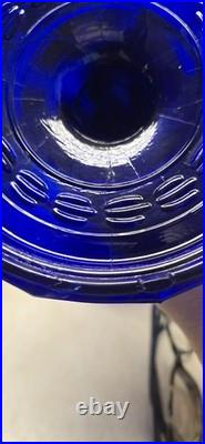 Vintage Aladdin Tall Lincoln Drape Reproduction Cobalt Blue Oil Lamp