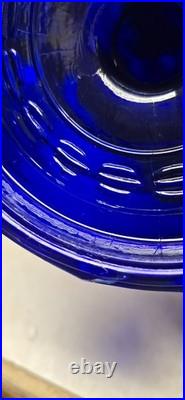 Vintage Aladdin Tall Lincoln Drape Reproduction Cobalt Blue Oil Lamp