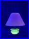 Vintage Aladdin Tilt Frame Hanging Lamp Uranium Glass Fount EUC