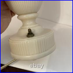 Vintage Aladdin Urn Upright Placate Glass Lamp