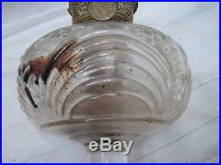Vintage Aladdin Washington Drape Nu-Type Lamp Crystal Glass Kerosene Light Oil