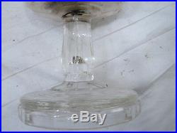 Vintage Aladdin Washington Drape Nu-Type Lamp Crystal Glass Kerosene Light Oil