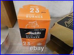 Vintage Aladdin Watchman Aluminum Incandescent Oil Lamp Model B-165 Original Box