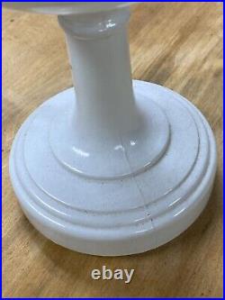 Vintage Aladdin White Milk Glass Oil Lamp converted To Electric