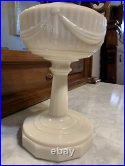 Vintage Aladdin White Model B Milk Glass Kerosene or Oil Lamp