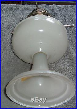 Vintage Aladdin White Venetian Glass Kerosene Lamp Part