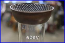 Vintage Aladdin White over Pink Diamond Quilt Moonstone Corinthian Glass Lamp