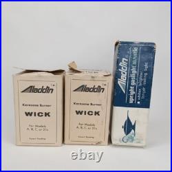 Vintage Aladdin Wick & Upright Gaslight Mantle With Original Boxes 3 Piece Set Vintage Aladdin Wick & Upright Gaslight Mantle With Original Boxes 3 Piece Set
