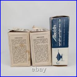 Vintage Aladdin Wick & Upright Gaslight Mantle With Original Boxes 3 Piece Set