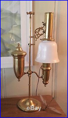 Vintage Aladdin brass table lamp electric oil kerosene Unique Classic Antique
