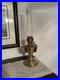 Vintage Aladdin model 12 Brass Oil / Table Lamp With chimney