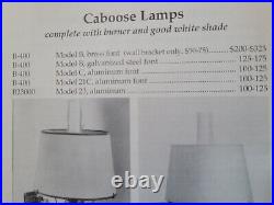 Vintage Alladin Caboose Oil Lamp