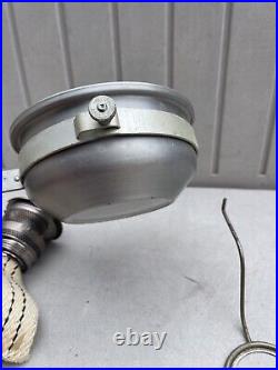 Vintage Aluminum Metal Aladdin #21c Oil Lamp with Globe Wall Mount Railroad Train