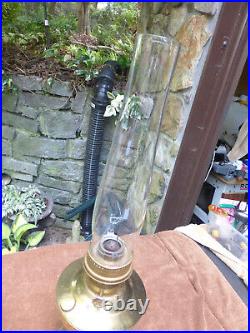Vintage Antique Aladdin Brass #23 Kerosene Parlor Lamp 50223 C