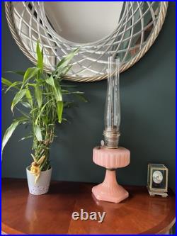 Vintage/Antique Aladdin Corinthian Model B-116 Rose Moonstone Oil Lamp