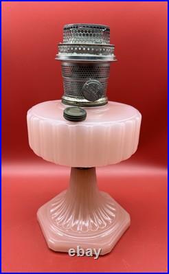 Vintage/Antique Aladdin Corinthian Model B-116 Rose Moonstone Oil Lamp
