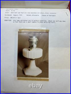 Vintage/Antique Aladdin Corinthian Model B-116 Rose Moonstone Oil Lamp