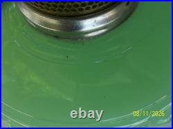 Vintage Antique Aladdin Electrified Oil Lamp Jadeite Glass with Shade