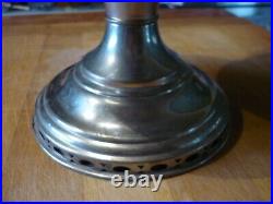 Vintage Antique Aladdin Metal Base Oil Kerosene Lamp Model 12 With Chimmey