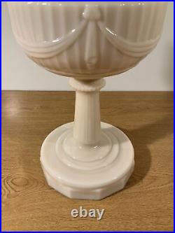 Vintage Antique Aladdin Simplicity Lamp Ivory Alacite Nu-Type B Burner Chimney