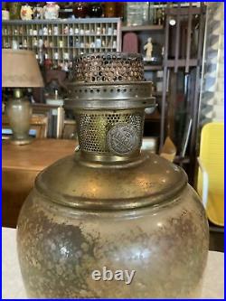 Vintage Antique Aladdin Venetian Art Glass Vase Oil Kerosene Lamp