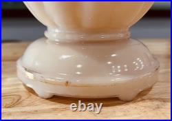 Vintage Art Deco Scalloped Contoured Aladdin Alacite Table Lamp, Pale