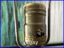 Vintage Art Deco Scalloped Contoured Aladdin Alacite Table Lamp, Pale