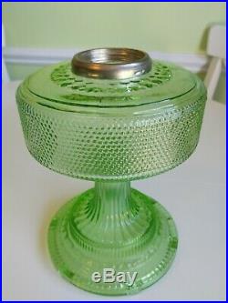 Vintage B105 Aladdin Colonial Green Hobnail Lamp Font only No Chips or Cracks