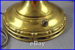 Vintage Brass Aladdin #7 Electrified Brass Lamp withi Satin Finish and White Shade