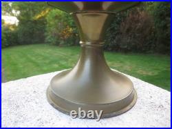Vintage Brass Aladdin No 23 Oil Lamp With Chimney & Original Glass Shade