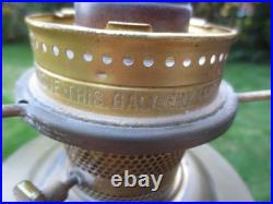 Vintage Brass Aladdin No 23 Oil Lamp With Chimney & Original Glass Shade Vintage Brass Aladdin No 23 Oil Lamp With Chimney & Original Glass Shade