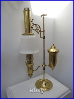 Vintage Brass Aladdin Student Lamp Model 23 with Paper work
