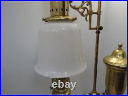 Vintage Brass Aladdin Student Lamp Model 23 with Paper work