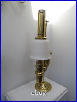 Vintage Brass Aladdin Student Lamp Model 23 with Paper work