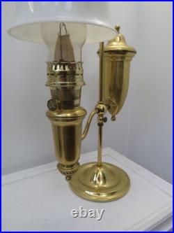 Vintage Brass Aladdin Student Lamp Model 23 with Paper work