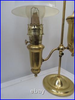 Vintage Brass Aladdin Student Lamp Model 23 with Paper work