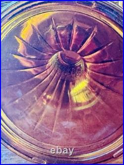 Vintage Classic ALADDIN MODEL C Amber Glass Lincoln Drape Oil Lamp #23 Burner