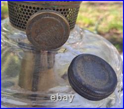 Vintage Clear ALADDIN B53 Washington Drape Nu-Type Model B Burner Oil Lamp