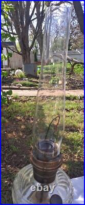 Vintage Clear ALADDIN B53 Washington Drape Nu-Type Model B Burner Oil Lamp