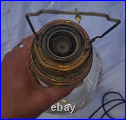 Vintage Clear ALADDIN B53 Washington Drape Nu-Type Model B Burner Oil Lamp