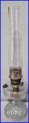 Vintage Clear Aladdin Beehive Oil Lamp With Model B Burner 1930's