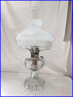 Vintage Clear Washington Drape Aladdin Oil Lamp Nu Type Model B
