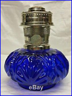 Vintage Cobalt Blue Genie 2 Aladdin Kerosene Lamp Number 23 Never Used