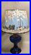 Vintage Cobalt Blue Short Lincoln Drape Aladdin Oil Lamp 2000